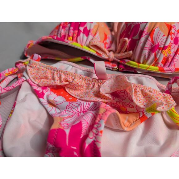 NWT Victoria’s Secret Bombshell Bikini 34A/XS Bright Floral Y2K Ruffle Set - Picture 7 of 8